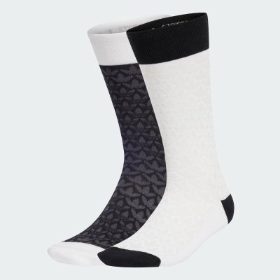 Monogram Crew Socks 2 Pairs
