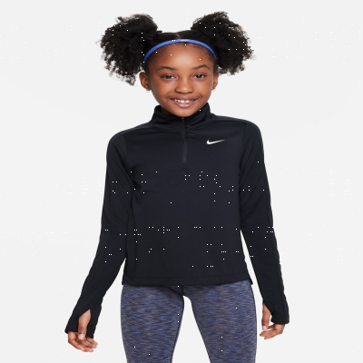 Recycled MaterialsNikeGirls' Dri-FIT Long-Sleeve 1/4-Zip Top