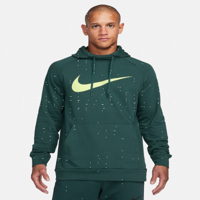 Recycled MaterialsNike Dry GraphicMen's Dri-FIT Hooded Fitness Pullover Hoodie