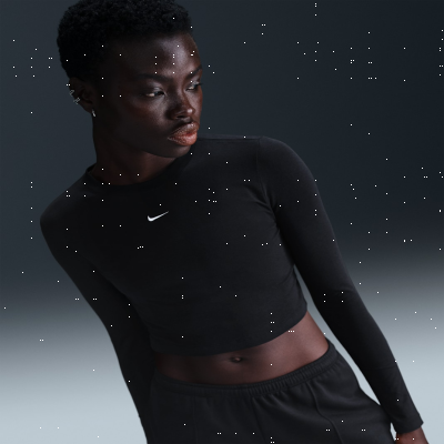 Nike Sportswear Chill KnitWomen's Slim Long-Sleeve Cropped Top