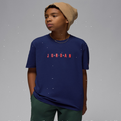 JordanOlder Kids' Embroidered Logo T-Shirt
