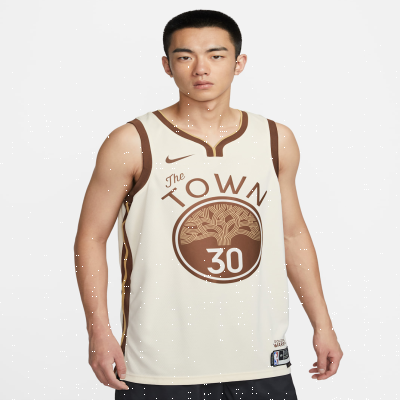 Recycled MaterialsStephen Curry Golden State Warriors City EditionMen's Nike NBA Swingman Jersey