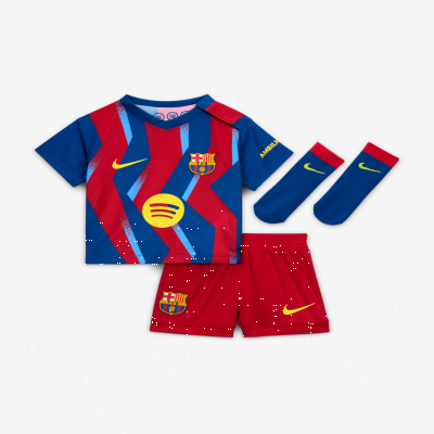 Recycled MaterialsFC Barcelona 2025/26 Stadium FourthBaby/Toddler Nike Football Replica 3-Piece Kit