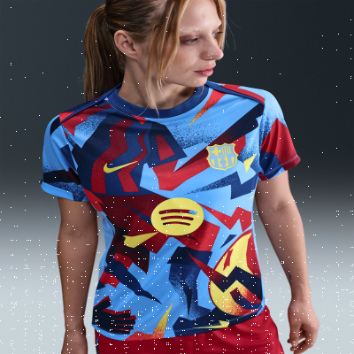 Recycled MaterialsF.C. Barcelona Academy Pro FourthWomen's Nike Dri-FIT Football Pre-Match Top