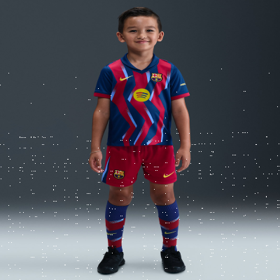 Recycled MaterialsFC Barcelona 2025/26 Stadium FourthYounger Kids' Nike Football Replica 3-Piece Kit