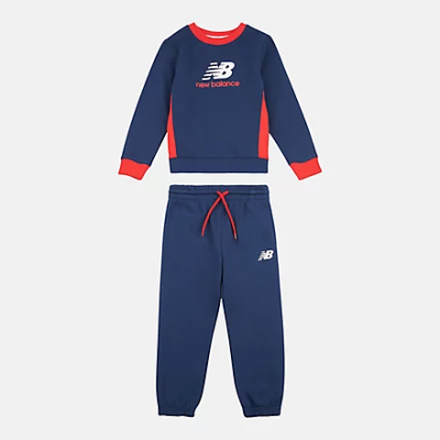 Contrast Crew & Jog Set