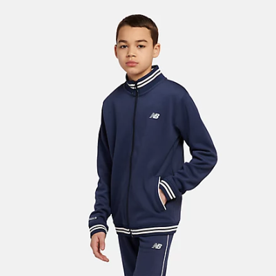 Double Knit Full Zip Funnel Top