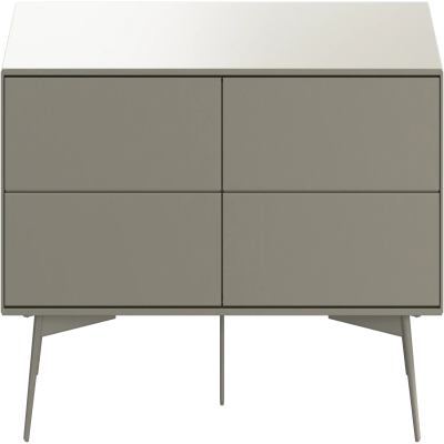 Fermo media unit with drop down doors