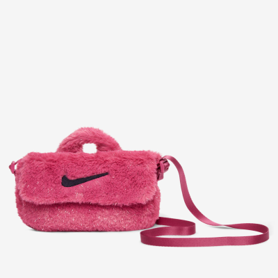 Recycled MaterialsNikeOlder Kids' Faux Fur Cross-Body Bag (1L)