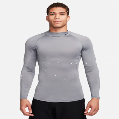Recycled MaterialsNike ProMen's Dri-FIT Fitness Mock-Neck Long-Sleeve Top