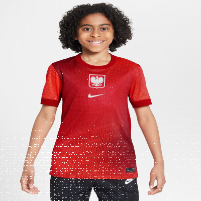 Recycled MaterialsPoland 2024/25 Stadium AwayOlder Kids' Nike Dri-FIT Football Replica Shirt