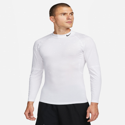 Recycled MaterialsNike ProMen's Dri-FIT Fitness Mock-Neck Long-Sleeve Top