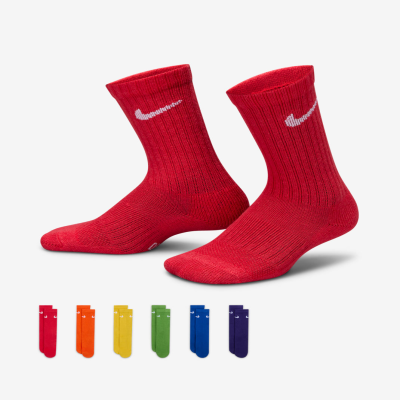 Nike Dri-FIT Performance BasicsYounger Kids' Crew Socks (6 Pairs)