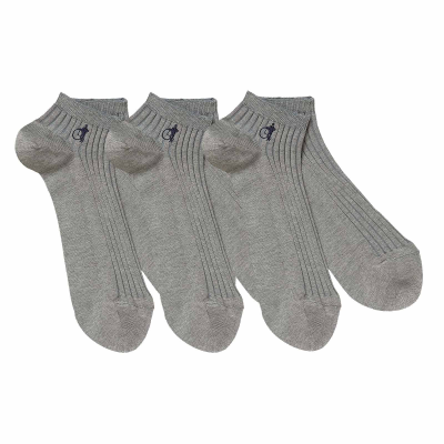 Simply Trainer Socks, Earl Grey , 3 Pairs