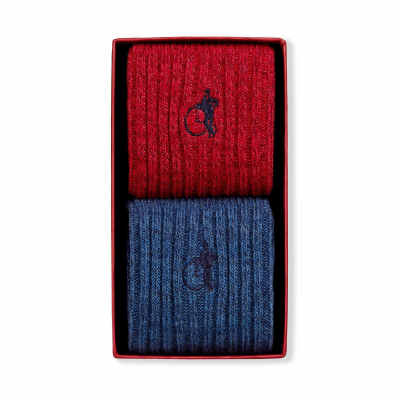 Kensington, Boot Socks, 2-Pair Box