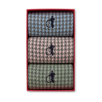 Houndstooth Pastels, 3-Pair Box