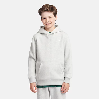 Brush Back Small Logo Hoodie