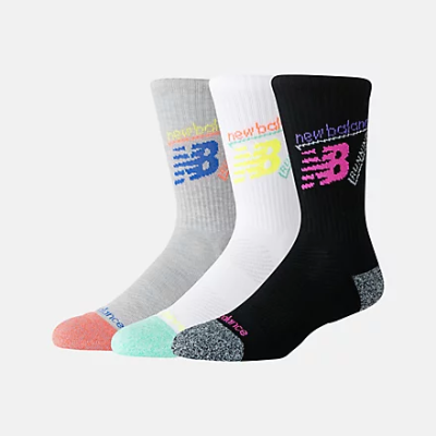 Active Graphic Crew Socks 3 Pack